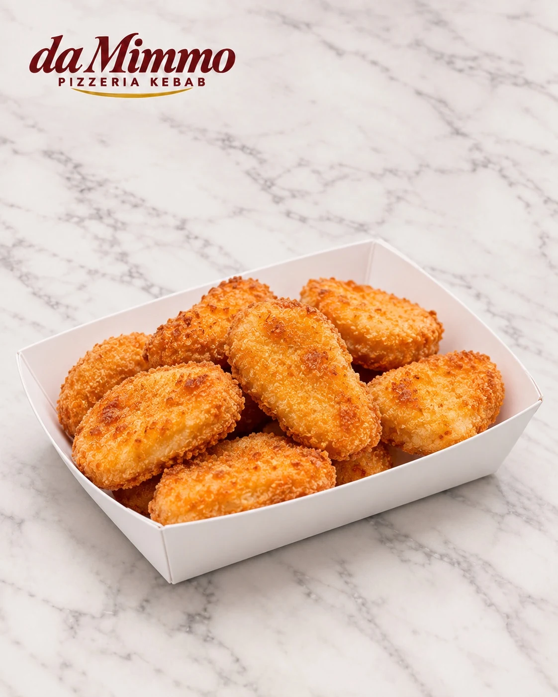 Vaschetta Nuggets su marmo bianco